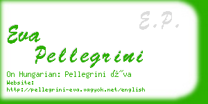 eva pellegrini business card